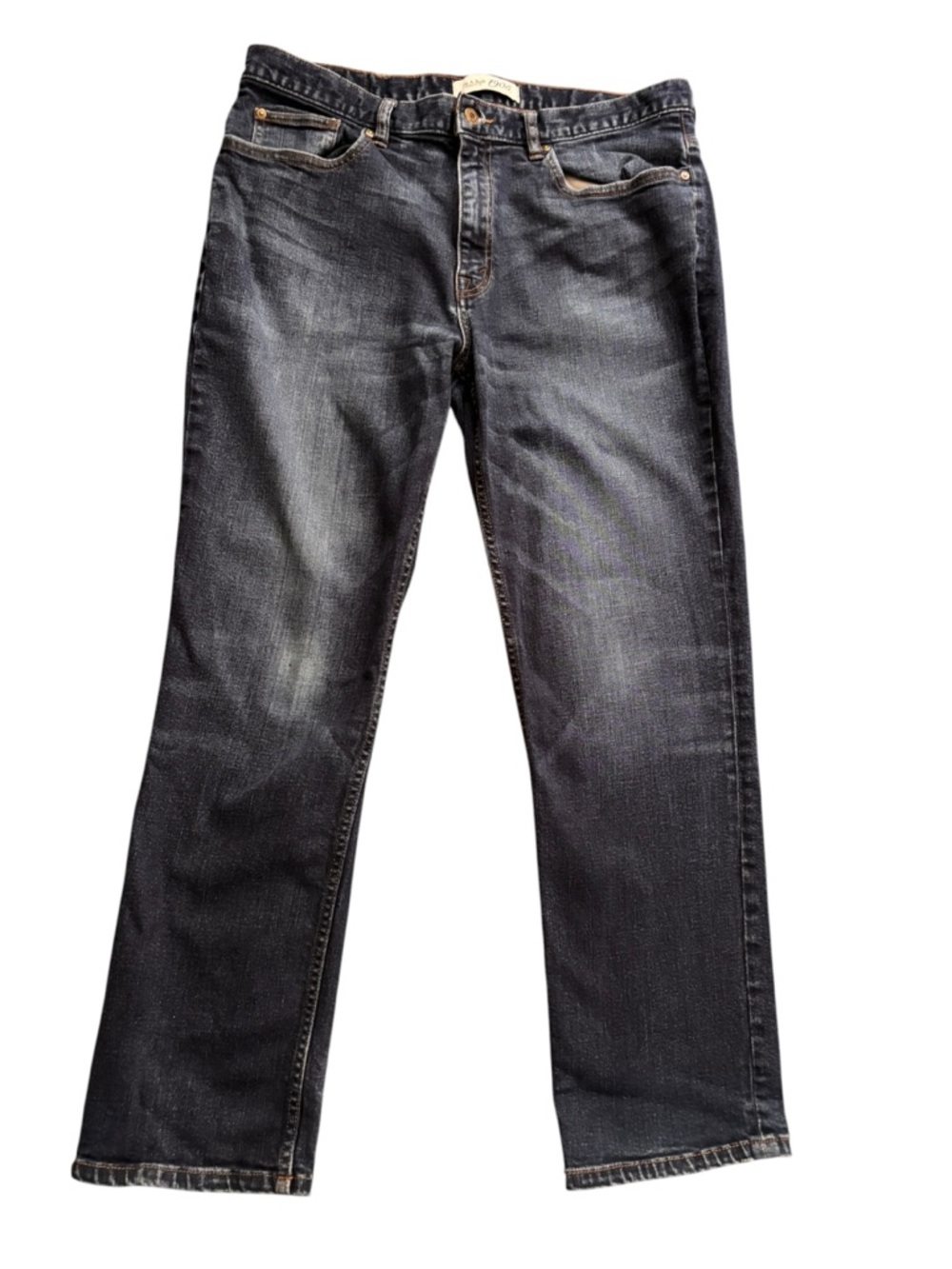 Jos. A Bank 1905 Tailored Fit Mens Jeans 36Wx29L Blue Dark Wash Designer Casual